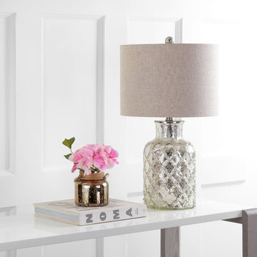 Alvord 24.5" LED Glass Table Lamp - JONATHAN Y